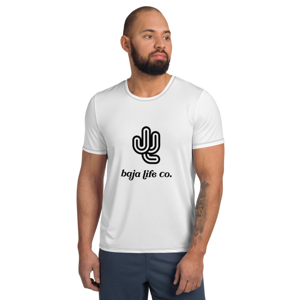 Monogram Cactus Men's Athletic T-shirt