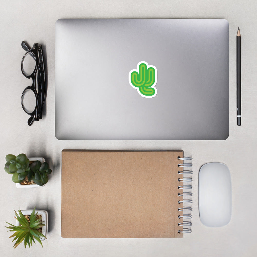 Monogram Cactus Bubble-free stickers